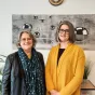 Sophie Cosmao, présidente de la Compagnie des Zébrés (à gauche) et Isabelle Coisy, fondatrice (à droite). ©Julie Rolland