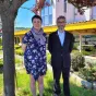 Emmanuelle Poumeau de Lafforest et son suppléant, Hugues Caro