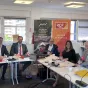 Politiquement Vôtre à la Maison de la Grande Région, située à proximité de la gare de Esch-sur-Alzette.
