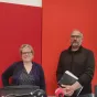 Adeline Chemin, conseillère en insertion du Collectif d'Urgence 61, et David Wantiez, directeur du Collectif d'Urgence 61