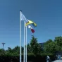 Drapeaux UNESCO, Ukraine et France à l'institution Mongazon d'Angers - ©RCF Anjou