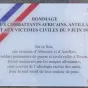 Plaque commémorative, photo J.Braunstein