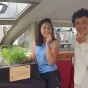 Caroline Pulz et Corentin de Chatelperron sur le Nomade des Mers @ Christophe Pluchon, RCF 2022