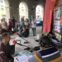 Studio mobile devant la mairie d'Ambert
