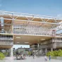 vue piétonne depuis la Place Carnot - © Projet d’APSYS + QUARTUS