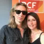 Gersende Mondani, directrice artistique des Escales brivadoises et Damien J.Jarry, dessinateur de la BD La partoche @ RCF