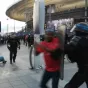 Intervention de la police aux abords du stade de France lors de la finale de la Ligue des champions, le 28/05/2022 ©Maryam EL HAMOUCHI / AFP