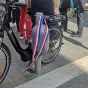 Vélo et cadenas sécurisé rue de Dijon à Nice - Photo : RCF Nice Côte d'Azur