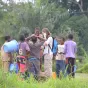 Marie-Charlotte Laudier en reportage au Cameroun ©Fidesco
