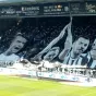 Un tifo a été déployé avant le début du match dans la tribune Coubertin, en hommage aux "anciens du club et au nouveau capitaine - ©RCF Anjou 2022