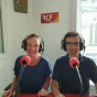 Juliette et Nicolas Delahais dans nos studios.