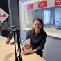 Stéphanie Changarnier, pour la Semaine Bleue, au micro de RCF Jerico Moselle. ©RCF