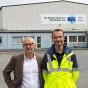 Laurent Ouvrard et Arnaud Delafon devant JRS Marine Products à Landerneau @ Christophe Pluchon, RCF 2022