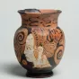 Vase olpé étrusque, IVe siècle av JC. © Musée George Sand.