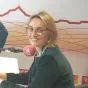 Delphine Lingemann dans les studios de RCF Puy-de-Dôme