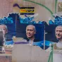 Des affiches de Benjamin Netanyahou © Joanna Marchi / Hans Lucas. 