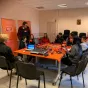 Des élèves du club journal du collège St Joseph Bourg nov 2022