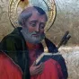 Saint Pierre dans le retable de la Visitation par le maître de Segorbe ©Wikimédia commons