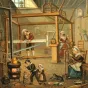 © Balthazar Alexis - MHL - Intérieur d'un atelier de canut