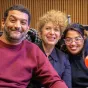 de gauche à droite : Ramzy Bedia, Baya Kasmi, Melha Bedia - © RCF Lyon
