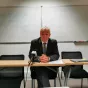 Eric Bouillard, procureur de la République d'Angers, lors de la conférence de presse tenue le 18 janvier à propos de la mise en garde à vue de Gilles Bourdouleix - ©RCF Anjou