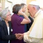claire LY en rencontre du pape