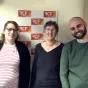 Dorothée Caillaud, Olivier Gachet, Valérie Lebrun, du Collectif l’Exprimé