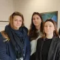 Margaux Charbonnier, Mathilde Quignon, Ambre Slaouté et Laurine Samson, étudiantes en 3ème année à l'Arifts à Angers, dénoncent les mauvaises conditions de formation des éducateurs spécialisés. ©RCF Anjou
