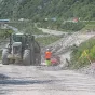 Travaux sur la digue Amont-Pont-d'Arc à Villargondran - Savoie - France - Wikipedia Commons