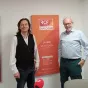 Roberto Beltrami et Jean Charmois dans les studios de c/ Dialogue RCF