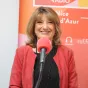 Monique Bailet dans le studio de RCF Nice - Photo: SCG