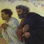 Eugène Burnand, Les Disciples Pierre et Jean courant au sépulcre le matin de la Résurrection, Paris, Musée d'Orsay ©Wikimédia commons