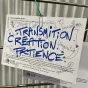 Une carte postale écrite par des jeunes acteurs de la journée Au Service de Demain à Colempçe en Haute-Loire.