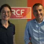 Maud Abbott, co-gérante d’Abbottagra, producteur de semences de quinoa d'Anjou et Sébastien Beauvallet, directeur service “céréales” à la Coopérative Agricole des Pays de la Loire © RCF Anjou
