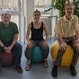 Claire Batt entourée de deux adhérents - © RCF Lyon (Didier Rodriguez)