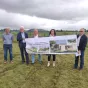 Les élus de l'Agglomération du Puy-en-Velay sur le site d'implantation du futur crématorium © Cédric Bonnefoy