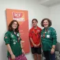 Sophie, Fanny et Guillem dans les studios @Dialogue RCF