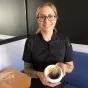 Demi-dôme chocolat caramel au Bistrot des Ecoles à Nancy