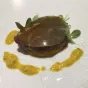 La purée de carottes curcuma, fregola sarda et taureau