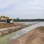 Travaux de rééquilibrage du lit de la Loire ©RCF Anjou