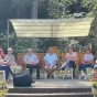 Table ronde en public qu pèlerinage de rentrée de la Bénite Fontaine ©2023, RCF 