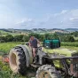 Blaise Fayolle sur son tracteur - © RCF Lyon (Didier Rodriguez)