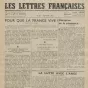 Les Lettes Française. © BNF