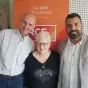 Jean-François Michiels, Thérèse Wattiaux et le Père Nicolas © RCF Bruxelles 