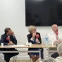 Mgr Lagadec, Isabelle de Gaulmyn, Jacques-Benoît Rauscher et Jean-Baptiste Cocagne © Parvis Part-Dieu