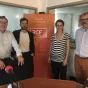 Thierry Legaye, Romuald Santini, Pauline Darde et Olivier Dauphin (de gauche à droite)©RCFSavoie