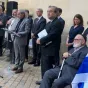 300 personnes ont assisté à Bordeaux au rassemblement lundi 9 octobre en soutient à Israël ©VA. 