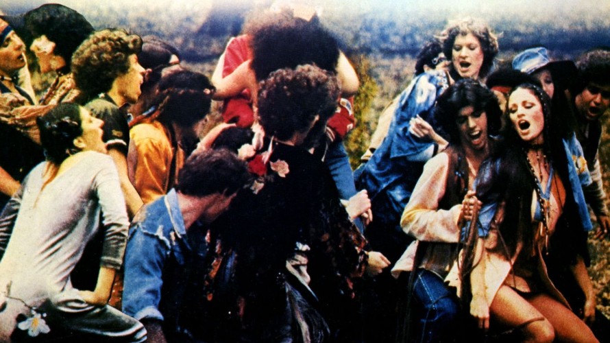 Détail de l'affiche du film Hair en 1979. Crédit United Artists