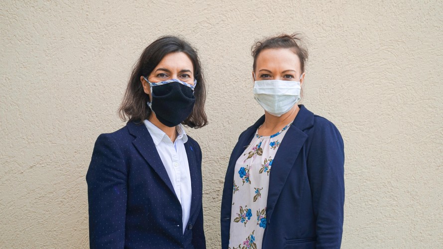 Annelise Morin et Corinne Boulay
