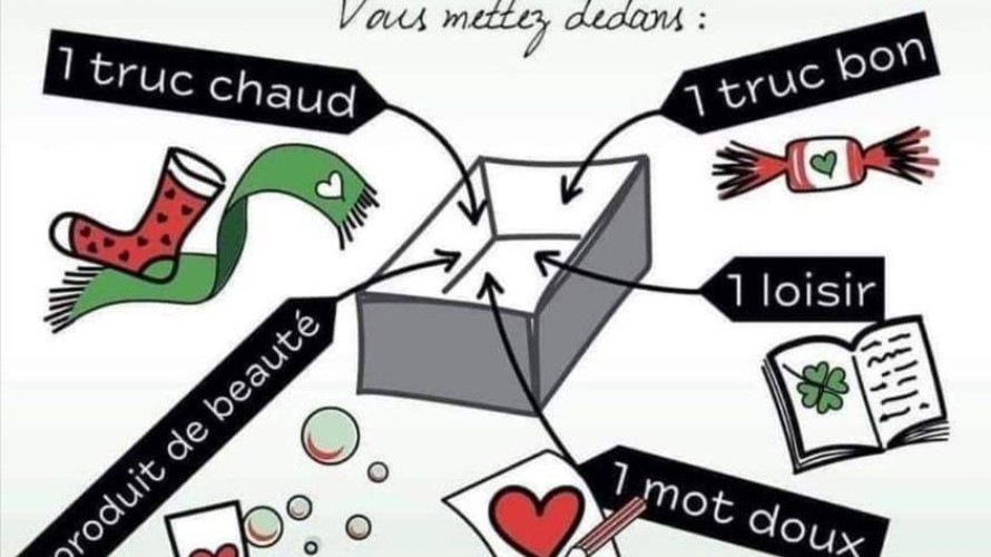 Les boîtes de Noël pour les plus démunis